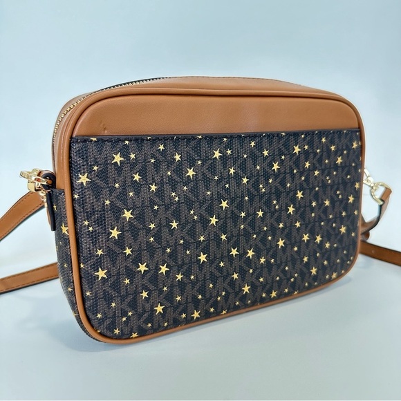 New Michael Kors Jet Set Charm Large East West Star Signature Camera Crossbody - Picture 9 of 12